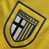 1993-1995 Parma Yellow Retro Soccer Jersey