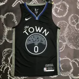2020 Warriors PAYTON II #0 Black Grey Top Quality Hot Pressing NBA Jersey