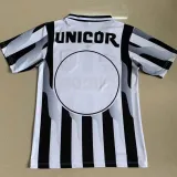 1998-1999 Santos FC White and Black Retro Soccer Jersey