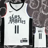 Clippers WALL #11 White Top Quality Hot Pressing NBA Jersey