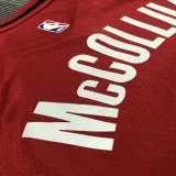 Trail Blazers McCOLLUM #３Red Trapeze Edition Top Quality Hot Pressing NBA Jersey