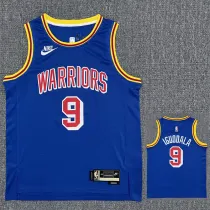 Warriors IGUODALA #9 Blue 75th Anniversary Retro NBA Jersey