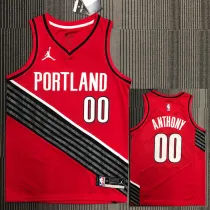 Trail Blazers ANTHONY #00 Trapeze Edition Top Quality Hot Pressing NBA Jersey