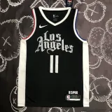 Clippers WALL #11 Black Top Quality Hot Pressing NBA Jersey