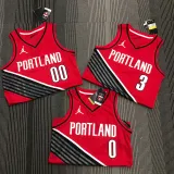 Trail Blazers McCOLLUM #３Red Trapeze Edition Top Quality Hot Pressing NBA Jersey