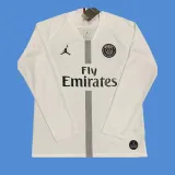 2018-2019 PSG Paris Jordan White Long Sleeve Retro Soccer Jersey (长袖)