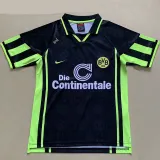 1996-1997 Dortmund Away Black Retro Soccer Jersey