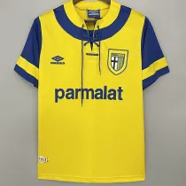 1993-1995 Parma Yellow Retro Soccer Jersey
