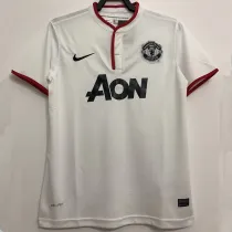 2012-2013 Man Utd Away White Retro Soccer Jersey