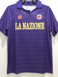 1989-1990 Fiorentina Home Retro Soccer Jersey