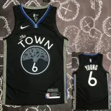 2020 Warriors YOUNG #6 Black Grey Top Quality Hot Pressing NBA Jersey