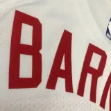 2022-23 Raptors BARNES #4 White Top Quality Hot Pressing NBA Jersey