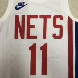 2022-23 Nets IRVING #11 White Top Quality Hot Pressing NBA Jersey (Retro Logo)