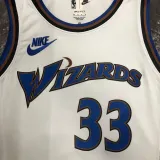 2022-23 Wizards KUZMA #33 White Top Quality Hot Pressing NBA Jersey (Retro Logo)