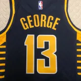 2022-23 Indiana Pacers GEORGE #13 Black Top Quality Hot Pressing NBA Jersey