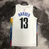 2022-23 Nets HARDEN #13 White City Edition Top Quality Hot Pressing NBA Jersey
