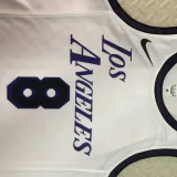 2022-23 LAKERS BRYANT #8 White City Edition Top Quality Hot Pressing NBA Jersey
