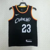 2022-23 Cleveland Cavaliers JAMES #23 Black City Edition Top Quality Hot Pressing NBA Jersey
