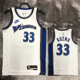2022-23 Wizards KUZMA #33 White Top Quality Hot Pressing NBA Jersey (Retro Logo)