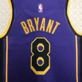 2022-23 LAKERS BRYANT #8 Purple Top Quality Hot Pressing NBA Jersey (Trapeze Edition)