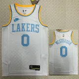 2022-23 LAKERS WESTBROOK #0 White Top Quality Hot Pressing NBA Jersey (Retro Logo)