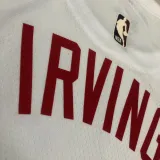 2022-23 Nets IRVING #11 White Top Quality Hot Pressing NBA Jersey (Retro Logo)