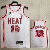 2022-23 Heat ADERAYO #13 White Top Quality Hot Pressing NBA Jersey (Retro Logo)