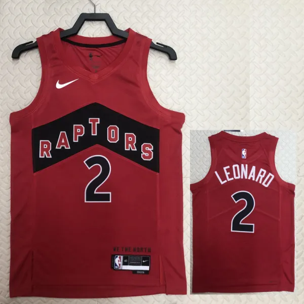 2022-23 Raptors LEONARD #2 Red Top Quality Hot Pressing NBA Jersey