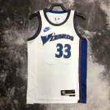2022-23 Wizards KUZMA #33 White Top Quality Hot Pressing NBA Jersey (Retro Logo)