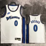 2022-23 Wizards ARENAS #0 White Top Quality Hot Pressing NBA Jersey (Retro Logo)