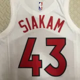 2022-23 Raptors SIAKAM #43 White Top Quality Hot Pressing NBA Jersey