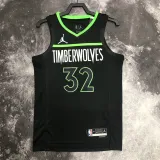 2022-23 TIMBERWOLVES TOWNS #32 Black Top Quality Hot Pressing NBA Jersey (Trapeze Edition)