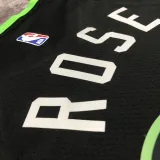 2022-23 TIMBERWOLVES ROSE #25 Black Top Quality Hot Pressing NBA Jersey (Trapeze Edition)