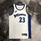 2022-23 Wizards JORDAN #23 White Top Quality Hot Pressing NBA Jersey (Retro Logo)