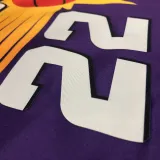2022-23 SUNS AYTON #22 Purple Top Quality Hot Pressing NBA Jersey (Retro Logo)