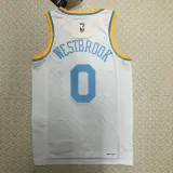 2022-23 LAKERS WESTBROOK #0 White Top Quality Hot Pressing NBA Jersey (Retro Logo)