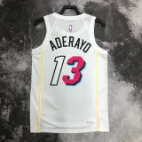 2022-23 HEAT ADERAYO #13 White City Edition Top Quality Hot Pressing NBA Jersey