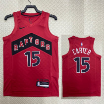 2022-23 Raptors CARTER #15 Red Top Quality Hot Pressing NBA Jersey