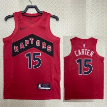 2022-23 Raptors CARTER #15 Red Top Quality Hot Pressing NBA Jersey