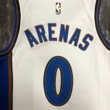 2022-23 Wizards ARENAS #0 White Top Quality Hot Pressing NBA Jersey (Retro Logo)