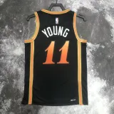 2022-23 HAWKS YOUNG #11 Black City Edition Top Quality Hot Pressing NBA Jersey
