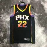 2022-23 SUNS AYTON #22 Black Top Quality Hot Pressing NBA Jersey (Trapeze Edition)