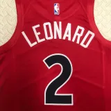 2022-23 Raptors LEONARD #2 Red Top Quality Hot Pressing NBA Jersey