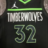 2022-23 TIMBERWOLVES TOWNS #32 Black Top Quality Hot Pressing NBA Jersey (Trapeze Edition)