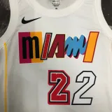 2022-23 HEAT BUTLER #22 White City Edition Top Quality Hot Pressing NBA Jersey