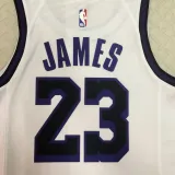 2022-23 LAKERS JAMES #23 White City Edition Top Quality Hot Pressing NBA Jersey