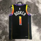 2022-23 SUNS BOOKER #1 Black Top Quality Hot Pressing NBA Jersey (Trapeze Edition)
