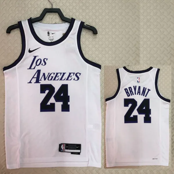 2022-23 LAKERS BRYANT #24 White City Edition Top Quality Hot Pressing NBA Jersey