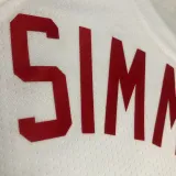 2022-23 Nets SIMMONS #10 White Top Quality Hot Pressing NBA Jersey (Retro Logo)