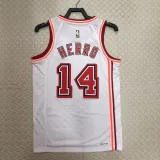 2022-23 Heat HERRO #14 White Top Quality Hot Pressing NBA Jersey (Retro Logo)